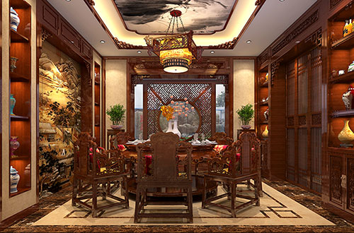安阳温馨雅致的古典中式家庭装修设计效果图